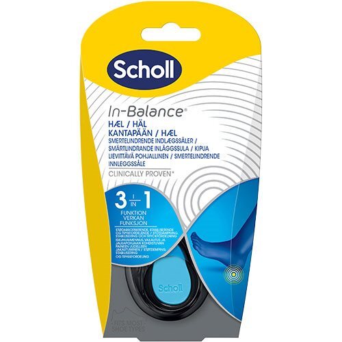 Scholl Med Insoles Heel 3in1  S
