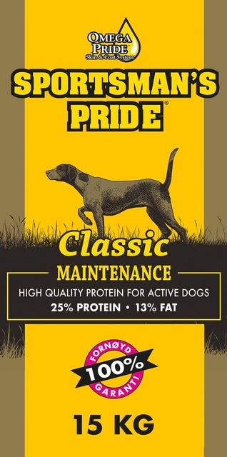 15 Kg Sportsman S Pride Classic Maintenance  Gul    Voksenfoder Til Hunde