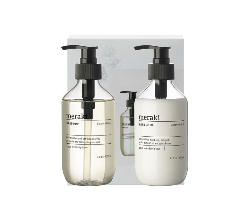 Meraki Gaveæske Jul Winter Whisp Håndsæbe Håndlotion 2x275ml