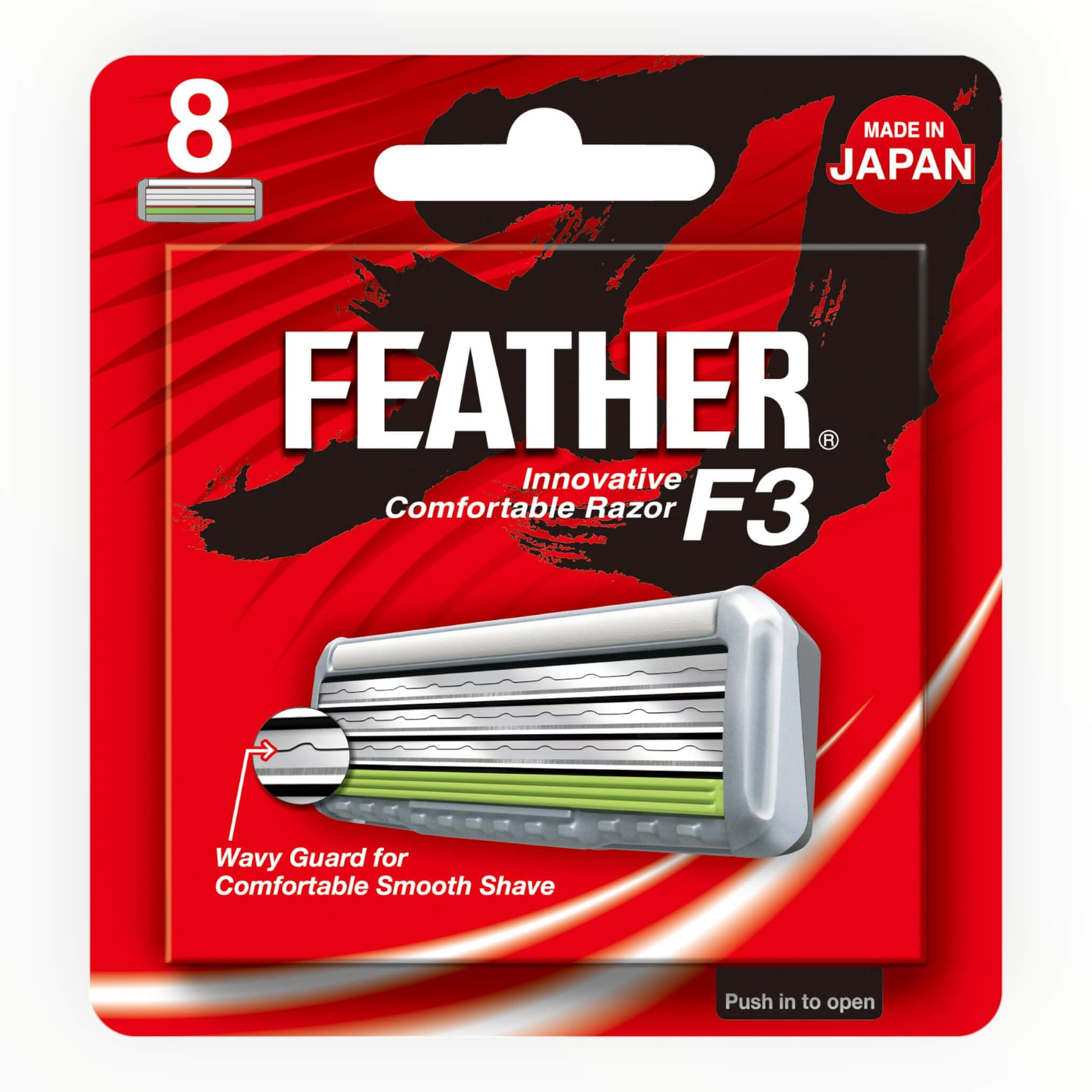 Feather F3 Barberblade  3 Klinger  8 Stk