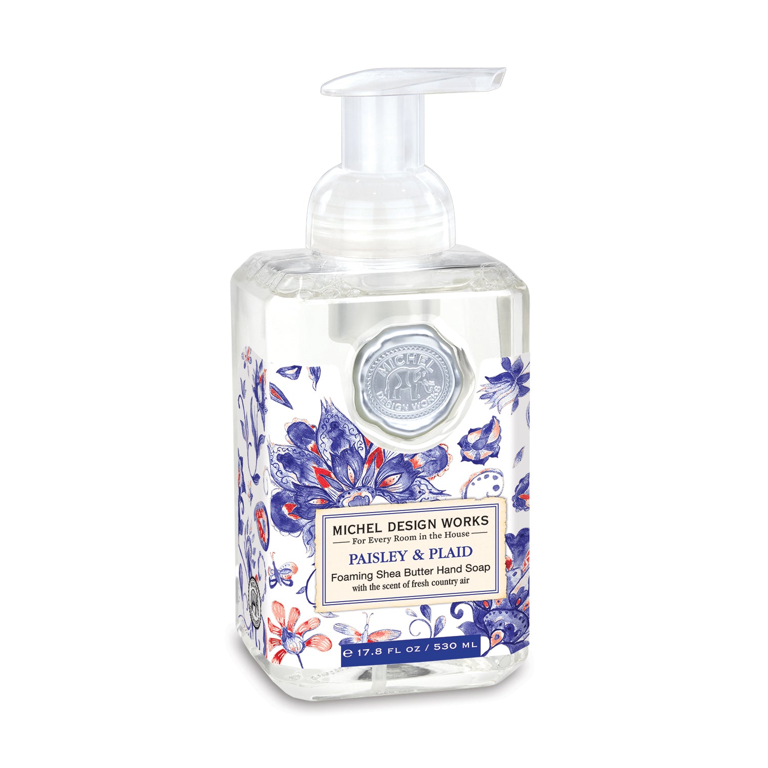 Michel Design Skumhåndsæbe Paisley   Plaid 530ml