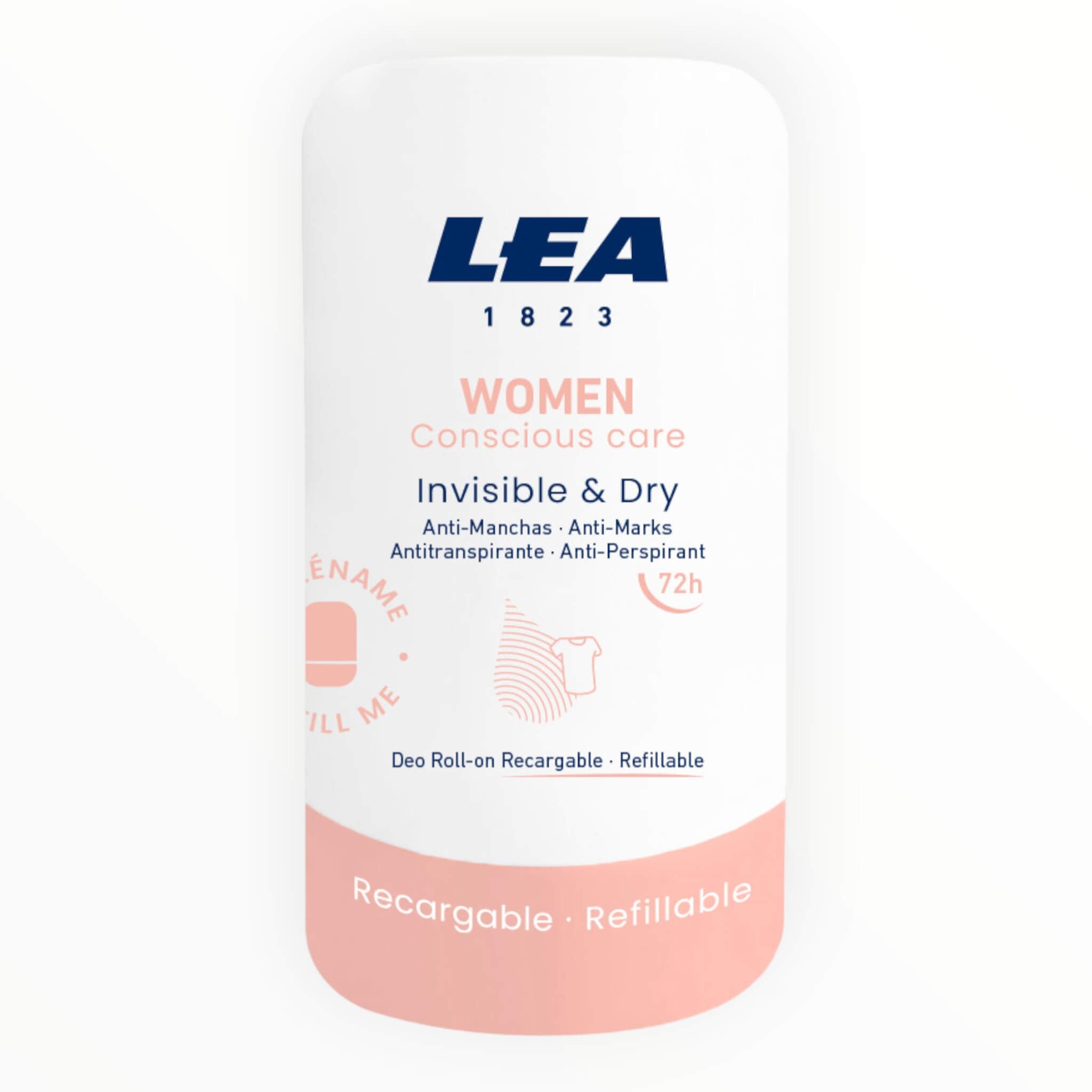 Lea Classic Genopfyldelig Roll On Deodorant  Invisible   Dry  Women  50 Ml