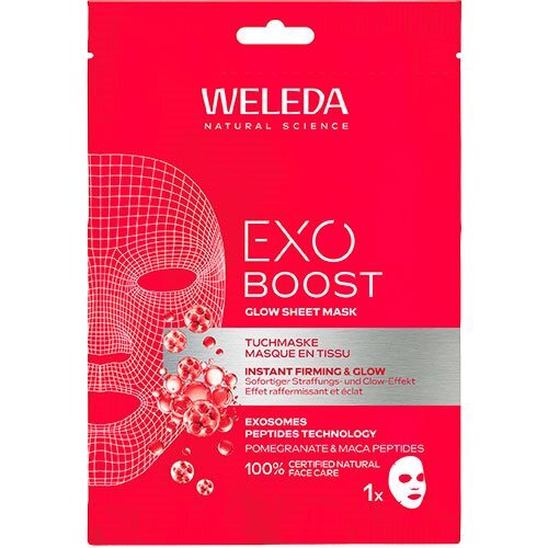 Weleda Exo Boost Glow Sheet Mask Pomegranate  20ml