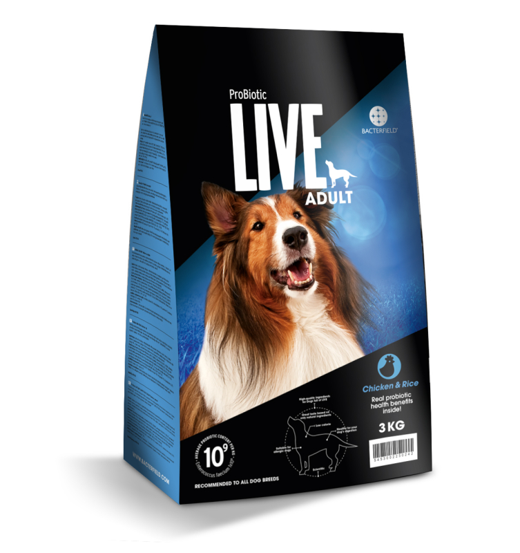 3 Kg  Probiotic Live Adult   Voksenfoder Med Kylling