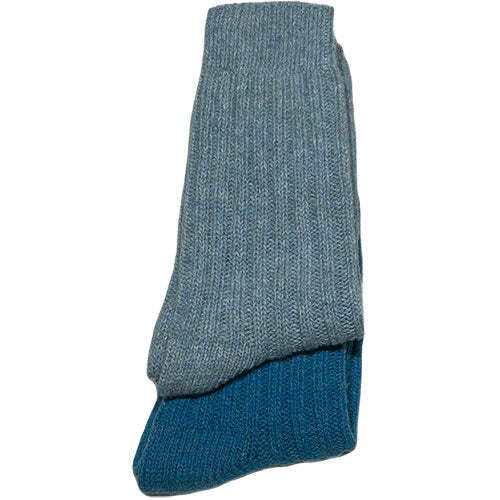 Tykke Merinostrømper Light Blue Turqouise 35 38   1 Par