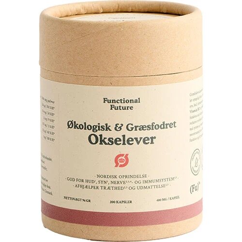 Premium Okse Lever økologisk 200 Kapsler