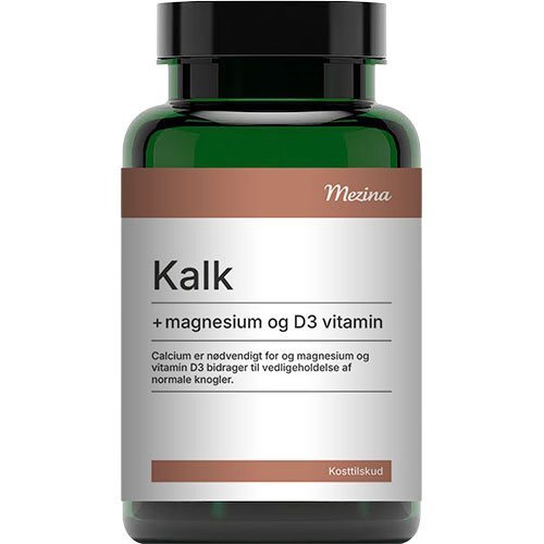 Mezina Kalk Med Magnesium Og D3 Vitamin 180tab