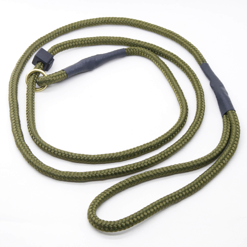Kort   Olivengrøn Hundesnor   Retrieverline 8 Mm X 110 Cm