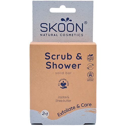 Skoon Solid Scrub Shower Bar 2 In 1 90g