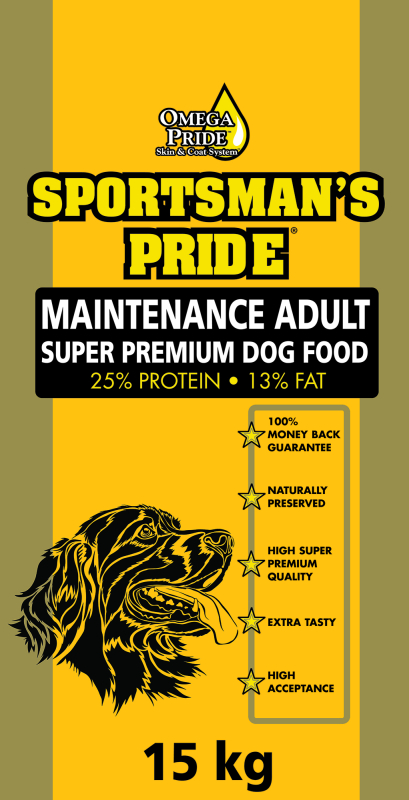 15 Kg Sportsman S Pride Maintenance Adult  Gul    Voksenfoder Med Kylling