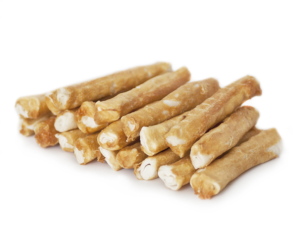 400 Gram Chicken Rolls 12 5 Cm   Oksehud Tyggeben Til Hunde