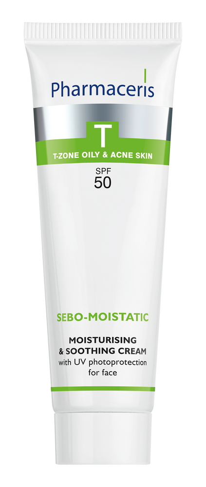 Pharmaceris T Sebomat Moistatic Fugtgivende Og Beroligende Dagcreme Spf 50 50ml