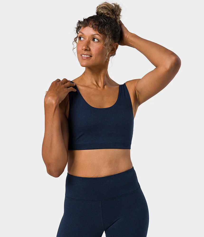 Manduka  Quot Dhara Quot  Bra  Midnight Heather