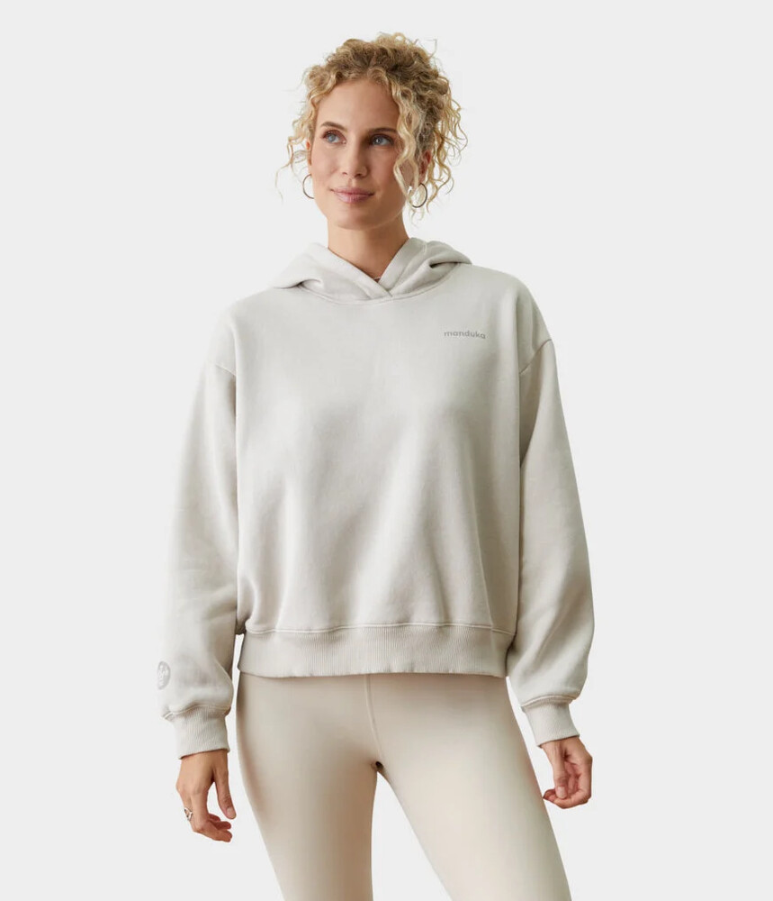 Manduka Half Moon Hoodie Salt