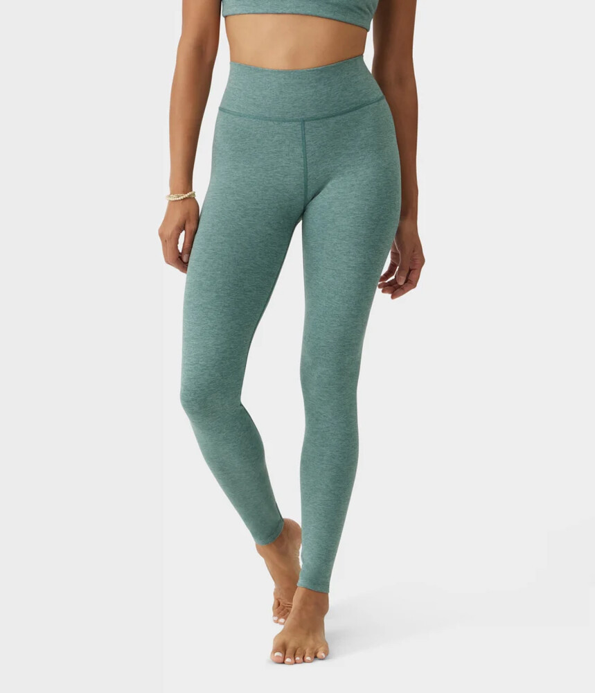 Manduka Quot Dhara Quot Legging Black Sage Heather
