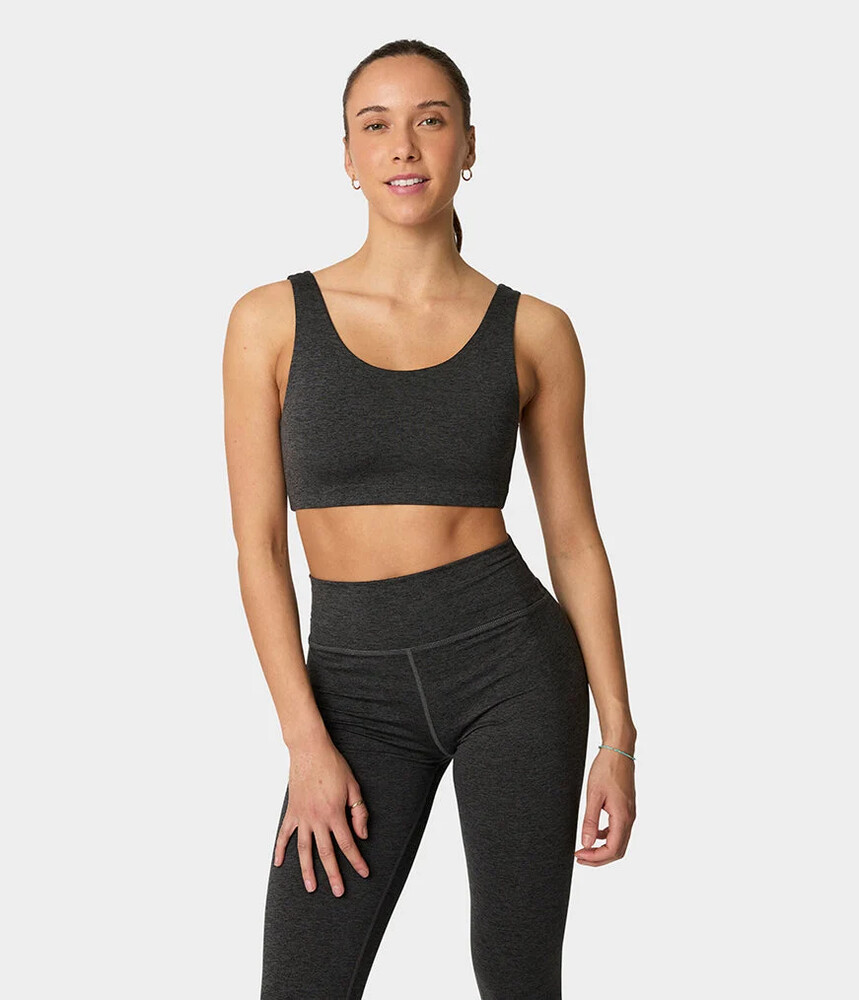Manduka  Quot Dhara Quot  Bra  Phantom Heather
