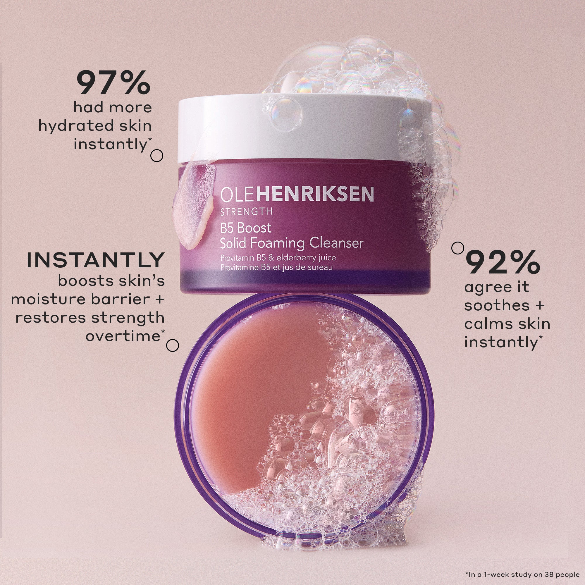 Ole Henriksen Strength B5 Boost Solid Foaming Cleanser 100 G