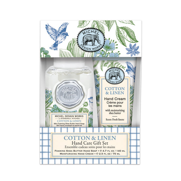 Michel Gavesæt Cotton Linen Skumsæbe Håndcreme
