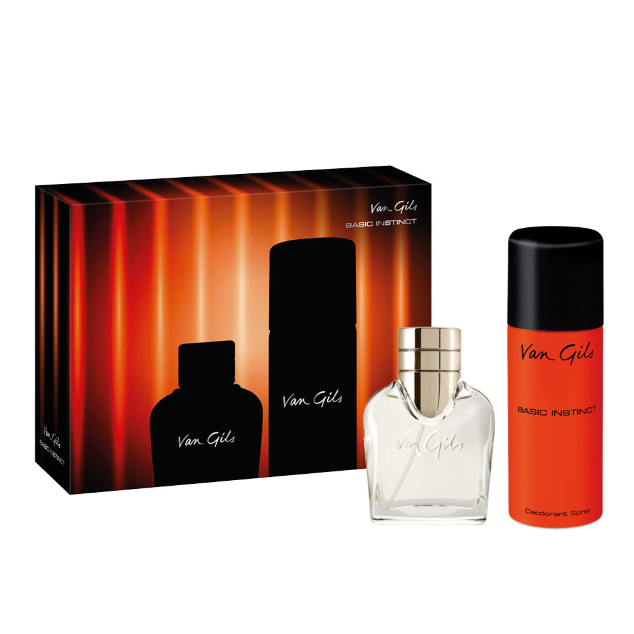 Van Gils Basic Instinct Eau De Toilette 40 Ml Deodorant Spray 150 Ml I Gaveæske 150 Ml