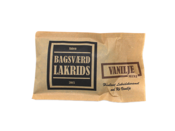 Bagsværd Lakrids Hel Plade Lakrids Quot Vanilje Mini Quot 40g