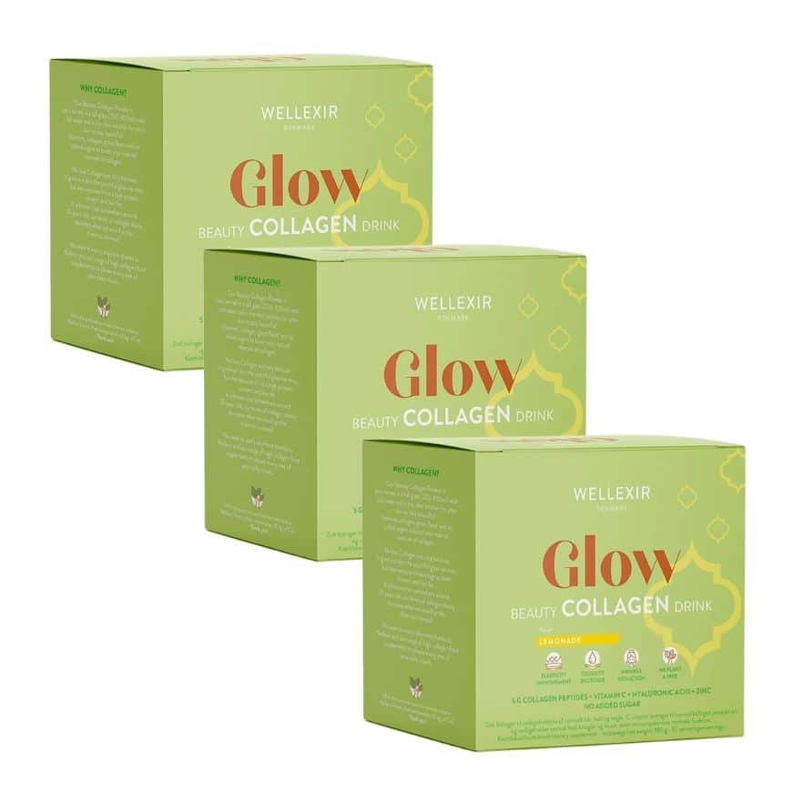 Wellexir Glow Beauty Drink Lemonade 30 Box X3