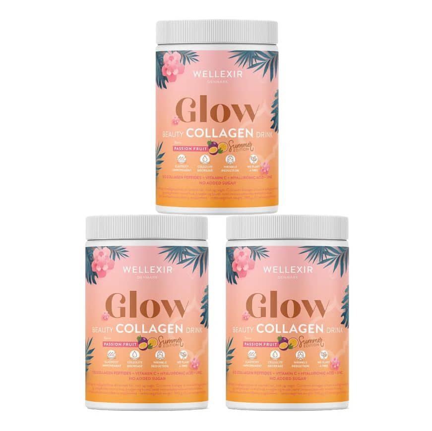 Wellexir Glow Beauty Drink Passionfruit 60 Days X3