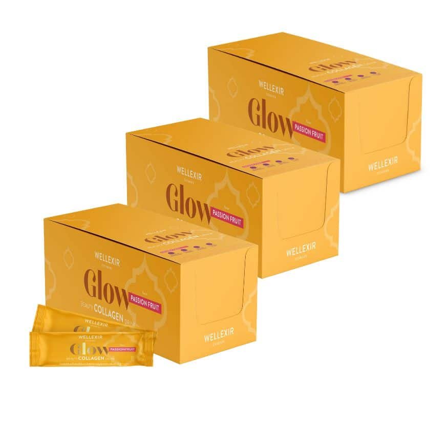 Wellexir Glow Passion Fruit 50 Sachet X 6 G X3