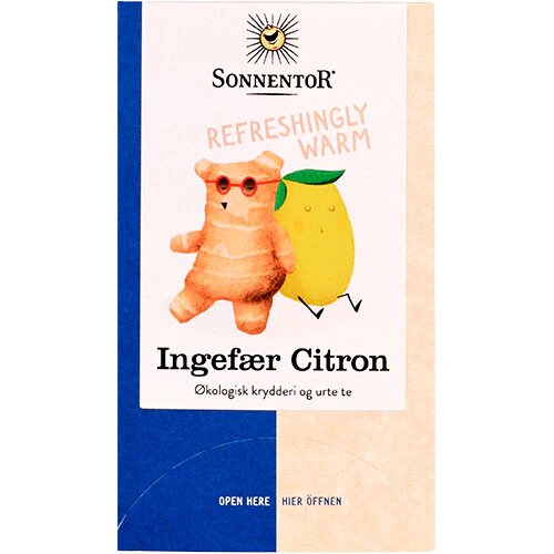 Ingefær Citron Te ø Sonnentor   18 Breve