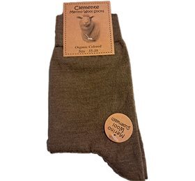 Clemente Merinostrømper Brun Str  43 46  1stk