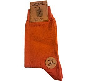 Clemente Merinostrømper Orange Str  35 38  1stk